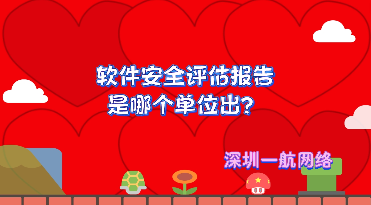 軟件安全評估報告是哪個單位出？